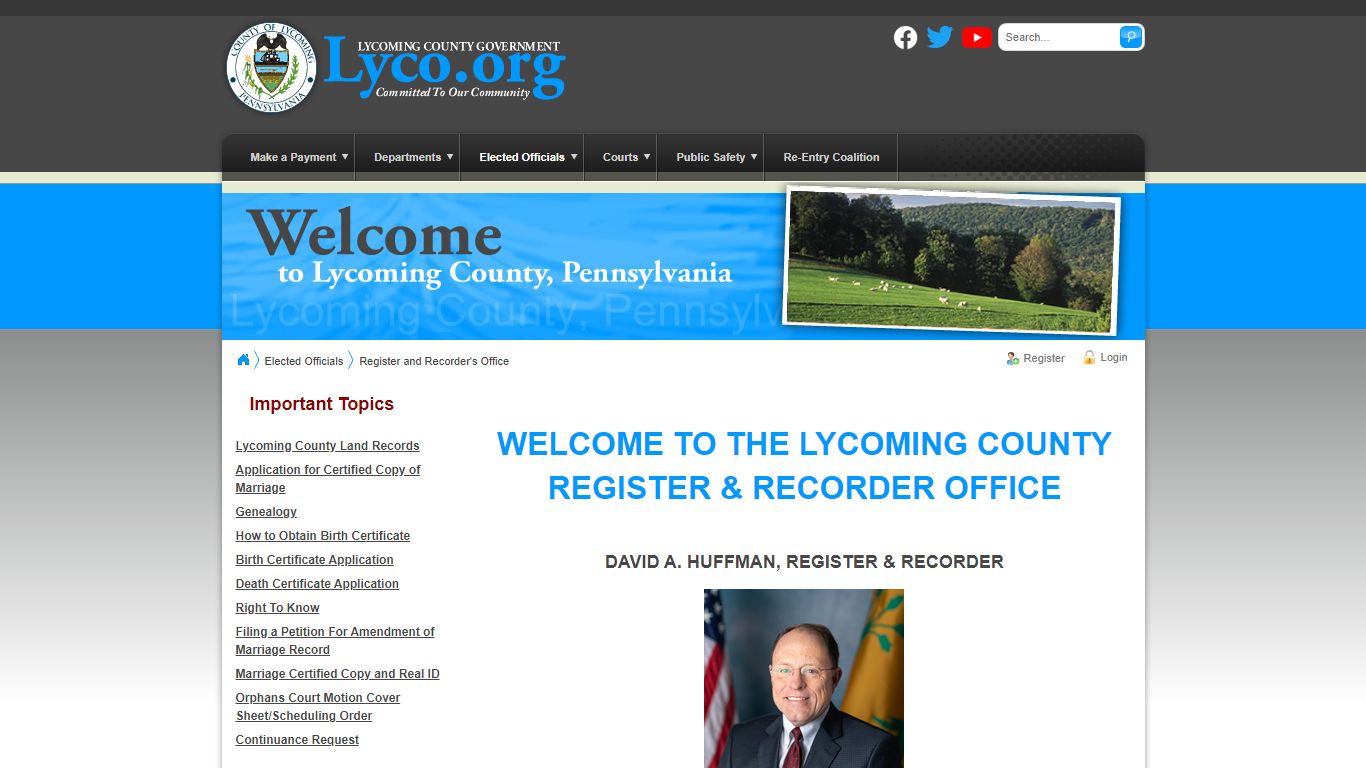 Lycoming County > Register and Recorder's Office